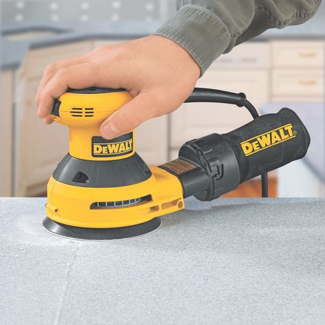 DEWALT D26451 stone Best Random Orbital Sander, Detail Sander, Electric Sander, Practical Tools, Dust Collection System, Tool Bench, Furniture Board, Woodworking Inspiration, Wooden Pallet Projects