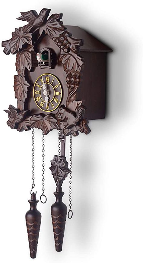 Kendal Handcrafted Wood Cuckoo Clock MX210 Wall Clock Retro, Large Digital Wall Clock, Clock Antique, Best Wall Clocks, Time Alarm, Classic Clocks, Wall Watch, Digital Wall Clock, Black Wall Clock