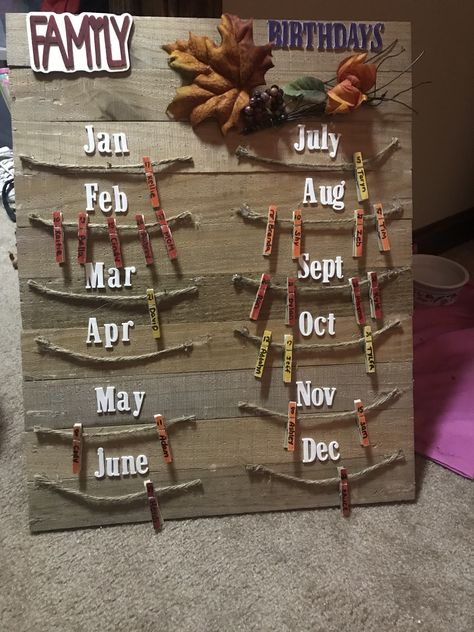 Outdoor Preschool, Birthday Calendar Board, Birthday Chart Classroom, Preschool Birthday, Forest Kindergarten, Birthday Chart, Diy Bulletin Board, Staff Morale, Anniversaire Diy