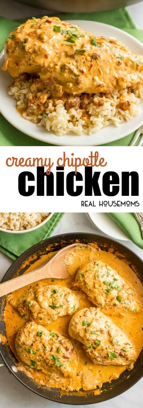 Chicken Chipotle Sauce, Chicken With Sauce Recipes Over Rice, Recipes With Chipotle, Chipotle Sauce Chicken, Pollo Chipotle, Chipotle Chicken Thighs, Cheese Sauce For Chicken, Creamy Chipotle Chicken, Chipotle Cream Sauce