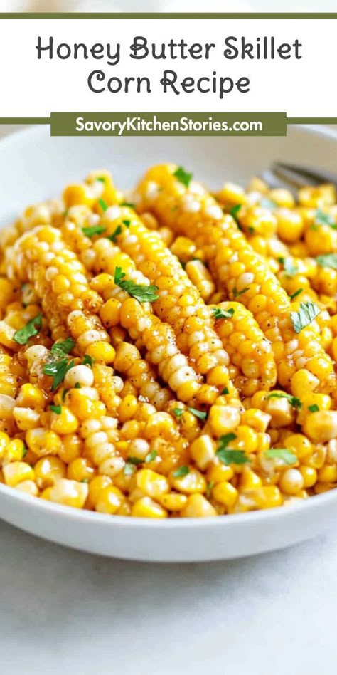 Searching for a side dish that’s as delicious as your steak? This Honey Butter Skillet Corn Recipe offers a mouthwatering combination of sweetness and richness. Remember to save this recipe for a guaranteed hit at your next steak dinner—your taste buds will thank you! Honey Butter Corn Skillet, Sides To Make With Steak, Side Dish For Steak Dinner, Best Sides With Steak, Sides For Tri Tip Dinner, Sides Dishes For Steak, Fancy Side Dishes For Steak, Sides For Ribs Dinner, Steak Sides Dishes Healthy