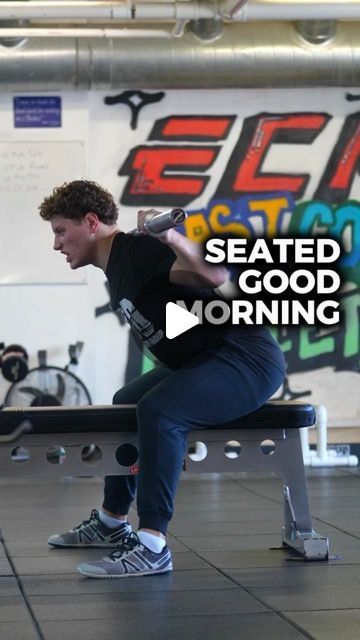 Justin Mucci | Performance Coach on Instagram: "The Best Lower Back Exercise👇 …is the Seated Goodmorning. Why? - Extremely scalable for anyone - Lengthens the groin and adductors - Stretches the glutes - Opens up the inner hamstrings - Trains resistance of rounding the back The Seated Goodmorning is an exercise that is extremely important for being more comfortable and explosive out of athletic positions. The more you improve your at this exercise the easier it will be to explode out of a stance or gain full hip extension out of a jump. Stay Locked In🔒 - - - - - - - Edit: @realreelsacademy Video: @wiatrak_media" Seated Good Morning Exercise, Seated Good Morning, Lower Back Exercise, Best Lower Back Exercises, Hip Extension, Good Mornings Exercise, Back Exercise, Lower Back Exercises, An Exercise