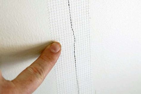 Drywall Tape, How To Patch Drywall, Easy Home Improvement Projects, Cracked Wall, Easy Home Improvement, Drywall Repair, Home Improvement Loans, Cleaning House, Home Fix