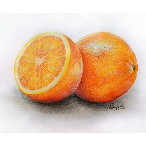 Orange Art Orange Drawing Colored Pencil, Orange Color Pencil Drawing, Half Orange Drawing, Orange Pencil Drawing, Fruit Color Pencil Drawing, Orange Sketch Pencil, How To Draw Orange, Realistic Orange Drawing, Fruit To Draw