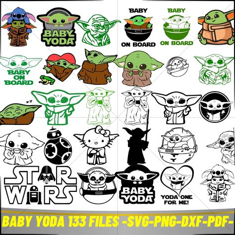 Baby Yoda Clipart, Grogu Svg, Yoda Clipart, Yoda Svg, Yoda Png, Cricut Baby, Perfect Image, Svg Files For Cricut, Instant Download Etsy