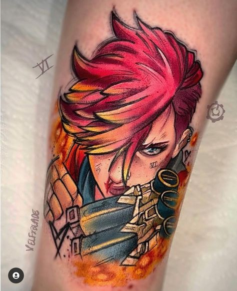 Arcane Tattoo, Gamer Tattoos, Tasteful Tattoos, Anime Tattoo, Home Tattoo, Sleeve Tattoos For Women, Design Tattoo, Art Party, Anime Tattoos