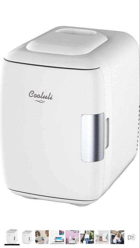 4.4 4.4 out of 5 stars 8,727 Reviews Cooluli Skincare Mini Fridge for Bedroom - Car, Office Desk & Dorm Room - Portable 4L/6 Can Electric Plug In Cooler & Warmer for Food, Drinks, Beauty & Makeup - 12v AC/DC & Exclusive USB Option, White Mini Skincare Fridge, Black Mini Fridge, Small Mini Fridge, Fridge Dimensions, Fridge For Bedroom, Mini Skincare, Skincare Fridge, Electric Plug, Fridge Cooler