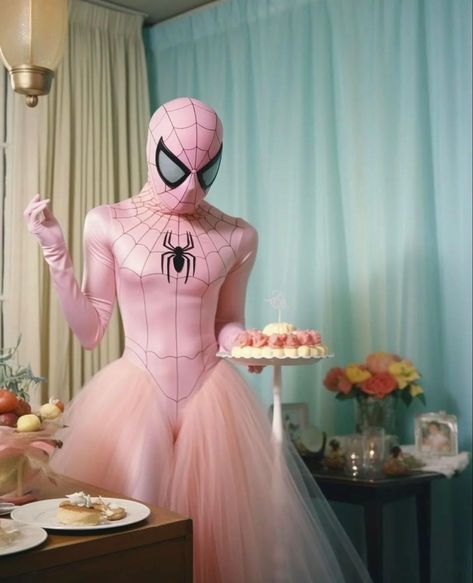 Pink Spiderman, July 15, Cultura Pop, A Table, Spiderman, Fan, Cake, Pink, On Instagram