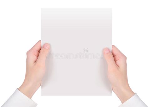 Hands Holding White Paper Sheet. Two hands are holding up a white piece of paper , #ad, #hands, #Sheet, #white, #holding, #Holding #ad Holding Map Pose, Hand Holding A Book Reference, Hand Holding Paper Reference, Holding Paper Reference, Holding A Piece Of Paper, Hand Holding Paper, Holding Paper, Object Reference, Procreate Ideas