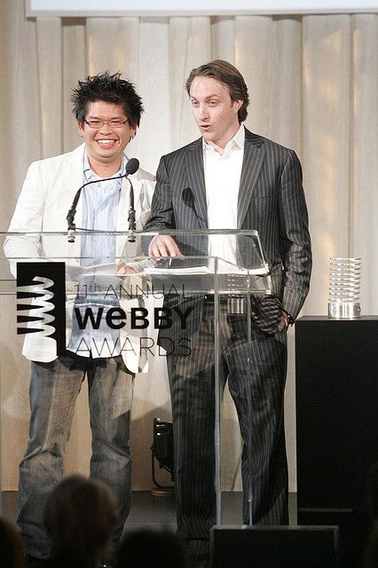 YouTube Co-Founders, Steve Chen & Chad Hurley - Person of the Year 2007 Chad Hurley, Steve Chen, Person Of The Year, Webby Awards, Co Founder, The Year, Talk Show, Movie Posters, Fictional Characters