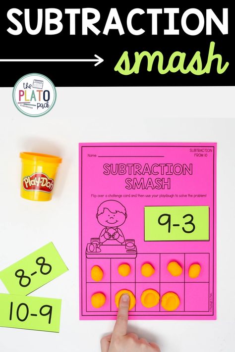 Subtraction To 10 Activities, 1st Grade Math Activities Addition And Subtraction, Easy Subtraction Games, Subtraction Math Centers, Make A Ten To Subtract, Addition And Subtraction Activities For Kindergarten, Subtraction Within 20 Activities, Subtraction Centers First Grade, Subtraction Centers Kindergarten