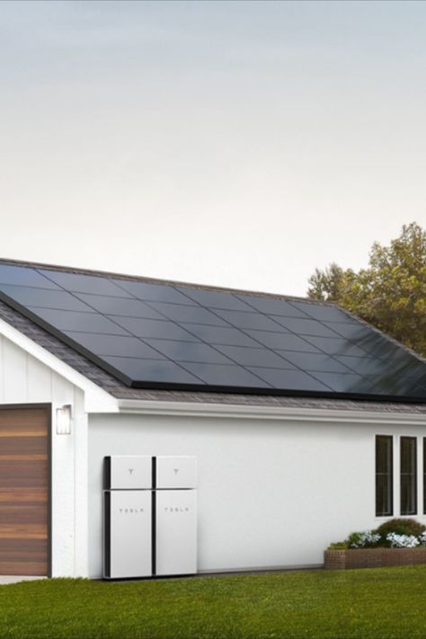 Home with solar panels and Tesla Powerwall installed Tesla Powerwall, Energy Storage, Pros And Cons, Tesla, Take A, Look At, Cabin, Benefits, Energy