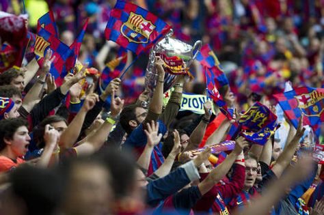 FC Barcelona: Barça Fans' Top 10 Chants at Camp Nou Catalan Language, Fcb Barcelona, Barcelona Futbol Club, Lgbt Flag, Barcelona Fc, Camp Nou, Football Games, Fc Barcelona, Best Games