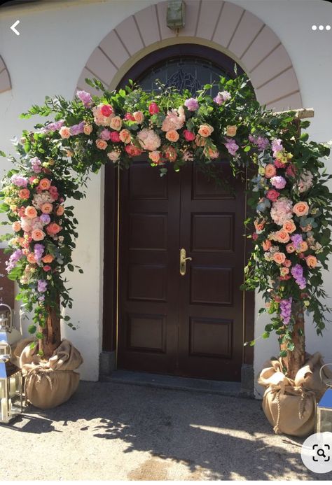 Easter Archway, Floral Archway, Doorway Decor, Easter 2023, Cascading Flowers, Easter Event, Church Wedding Decorations, Easter Decorating, Easter Craft Decorations