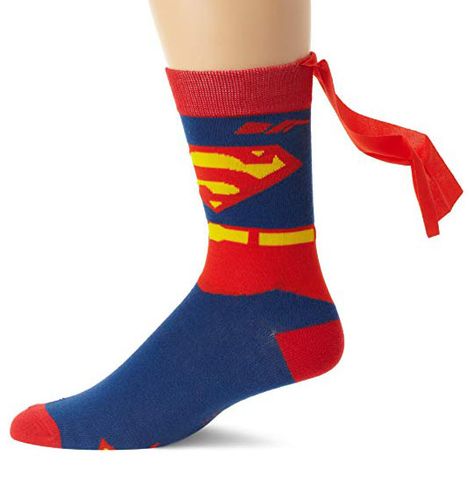 DC Comics Men's Superman Costume Crew Sock with Cape #superman #cape #superhero #socks #christmas #christmasgifts Mens Superman Costume, Superman Socks, Superman Costume, Kids Awards, Superman Costumes, Hot Sauces, Hot Honey, Mens Crew Socks, Phone Booth