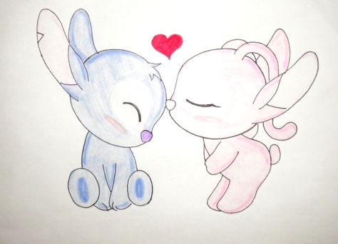 stitch y angel chibi by kary22 on DeviantArt Stitch Y Angel, Angel Drawing Easy, Baymax Drawing, Easy Disney Drawings, Cute Disney Drawings, Angel Drawing, Stitch Drawing, Disney Art Drawings, Stitch And Angel