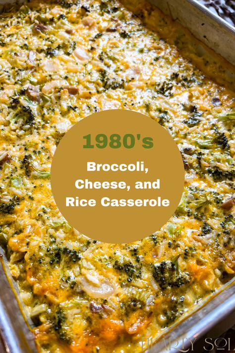 Broccoli Cheese Rice Recipes, Old Fashion Broccoli Casserole, Green Rice Recipe With Broccoli, Brocoli And Cheese Rice, Cotton Patch Broccoli Rice Casserole, Green Rice Casserole With Cheese Whiz, Thanksgiving Broccoli Rice Casserole, Brócoli Rice Casserole, Potluck Rice Recipes