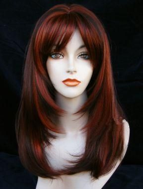 Wig Cuts For Round Faces, Spring Hair Color, Long Red Hair, Makijaż Smokey Eye, Super Hair, Haircut And Color, Long Layered Hair, Round Faces, Easy Hairstyles For Long Hair