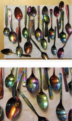 Vintage Silverware Repurposed, Silverware Upcycle Ideas, Repurpose Old Silverware, Cutlery Art How To Make, Old Spoons Repurposed, Crafts With Silverware, Old Silverware Ideas Diy Projects, Repurpose Silverware, Diy Silverware Crafts