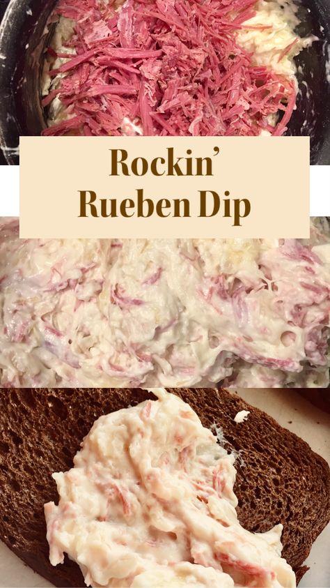 Ruben Dip, Rueben Dip, Reuben Dip Recipe, Reuben Dip, Crock Pot Dips, Veggie Snacks, Rye Bread, Easy Cheesy, Things To Make