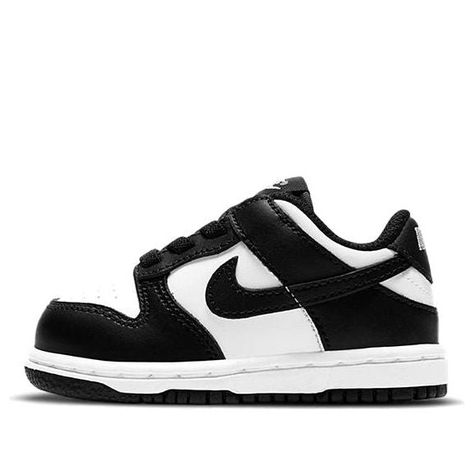 Best gifts for newborns/babies!The Nike Dunk Low TD Black White is a toddlers shoe that features a classic black and white colorway. It is made with leather and has a white base with black overlays. The Swoosh branding is black, and the shoe has a lightly padded nylon tongue. The tooling is two-toned, with a rubber outsole that draws from the Air Jordan 1 for traction. Baby Boy Shoes Nike, Baby Jordan Shoes, Nike Baby Shoes, Black Skate Shoes, Baby Nike Shoes, Nike Kids Shoes, Toddler Nike Shoes, Gifts For Newborns, Baby Jordans