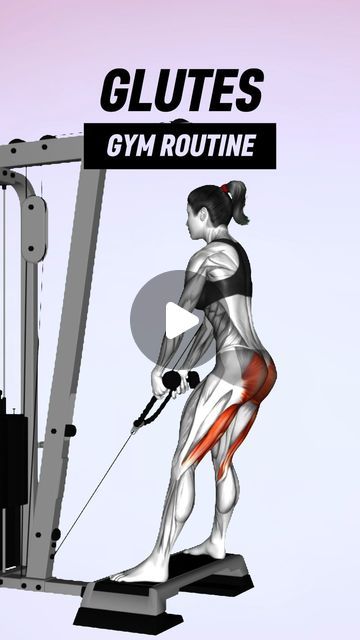 @physio_tip on Instagram: "Glutes - Gym Routine🔥🔥

Exercises:
1) Hip Thrust
2) Squat
3) Step Up with Dumbbells
4) Cable Deadlift

📱 App link in bio!" Cable Deadlift, Glutes Gym, Gym Routine, Hip Thrust, Step Up, Workout Routine, Link In Bio, Cable, Gym