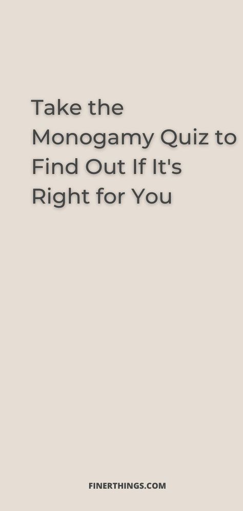 Take the Monogamy Quiz to Find Out If It's Right for You. If you're not sure if you should be in a non-monogamous relationship, this post is for you. This quiz serves as a starting point if you are considering non-monogamy for yourself or your relationship. This post explores terminology, biases, and questions to ask yourself if you're considering, or just curious about, this alternate lifestyle. Ethical Non Monogamy Relationships, Non Monogamous Relationship, Non Monogamous, Open Relationships, Monogamous Relationship, Relationship Test, Non Monogamy, Polyamorous Relationship, Umbrella Term