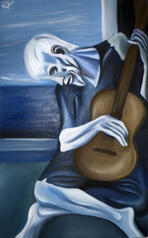 El viejo guitarrista de Picasso Draw On Photos, Pablo Picasso, Old Men, Mens Flip Flop, Musician, Snapchat, Guitar, Tattoos, Quick Saves