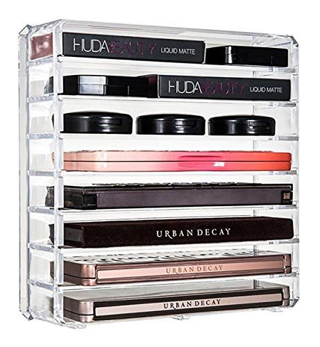 Makeup Palette Organization, Clear Acrylic Makeup Organizer, Acrylic Makeup Organizer, Clear Makeup Organizer, Palette Organizer, Makeup Pallets, Acrylic Organizer Makeup, Makeup Brush Organization, Women Lipstick