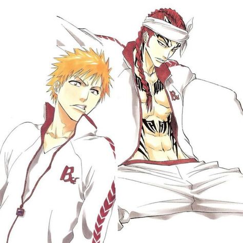 Ichigo X Renji, Red Pineapple, Bleach Renji, Abarai Renji, Ichigo Manga, Kuchiki Byakuya, Renji Abarai, Bleach Anime Art, Bleach Fanart