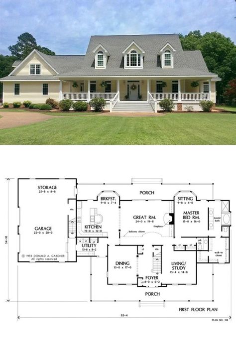 Two-Story 4-Bedroom The Oakmont Farmhouse with Bonus Room (Floor Plan) 2 Story Country House Plans, Five Bedroom House Plans Two Story, Floor Plans 5 Bedroom 2 Story, Two Story House Plans 4 Bedroom, 4 Bedroom House Plans Open Floor 2 Story, 2 Story 5 Bedroom House Plans, 5 Bedroom Farmhouse Plans, 2 Story 4 Bedroom House Plans, 4 Bedroom 2 Story House Plans