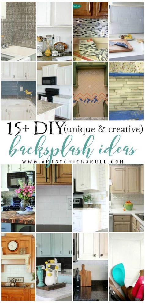 Backsplash Ideas Not Tile, Tile Alternative Backsplash, Unconventional Backsplash Ideas, Unusual Backsplash Ideas, Creative Backsplash Ideas Kitchen, Alternative Kitchen Backsplash Ideas, Alternative Backsplash Ideas, Back Splashes Ideas For Kitchen Diy, Diy Kitchen Backsplash Cheap