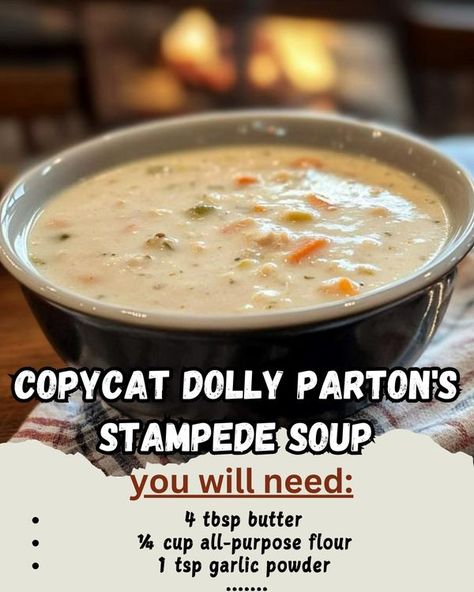 Dixie Stampede Vegetable Soup, Copycat Dixie Stampede Soup, Dolly Parton Soup, Stampede Creamy Vegetable Soup, Dixie Stampede Creamy Vegetable Soup, Amish Soup, Stampede Soup, Creamy Vegetable Soup, Dixie Stampede