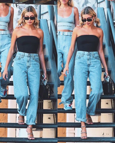 #instastyle #instafashion #fashion #fashionista #fashionblogger #chic #fashiondiaries #fashionblog #fashionshow #fashionstyle #fashiongram… Black Bodysuit And Jeans, Europe Outfits, Hailey Bieber, Celebrity Outfits, Black Bodysuit, Fashion Inspo Outfits, Outfit Of The Day, Fashion Blog, Insta Fashion