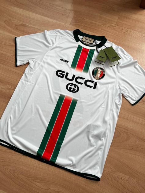 Gucci Gucci x Palace Printed football top technical jersey T-shirt | Grailed Gucci Jersey, Recently Viewed, Football Top, Hollywood Music, Football Tops, Media Buying, Football Tee, Gucci Gucci, Football Tees