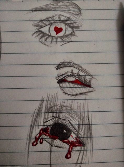 Scary Body Drawing, Eyes Scary Drawing, Scary Eyes Drawing Anime, Physcopath Drawings, How To Draw Creepy Eyes, All Eyes On Me Drawing, Eye Emotions Drawing, Anger Draw Reference, Crazy Eye Drawing