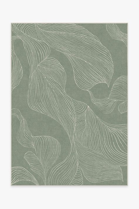 Sana Sage Green Rug | Ruggable Green Rugs In Living Room, Sage Green Rugs, Mint Green Rug, Sage Green Rug, Green Outdoor Rug, Emerald Green Rug, Sage Green Background, Green Rugs, Rugs Washable