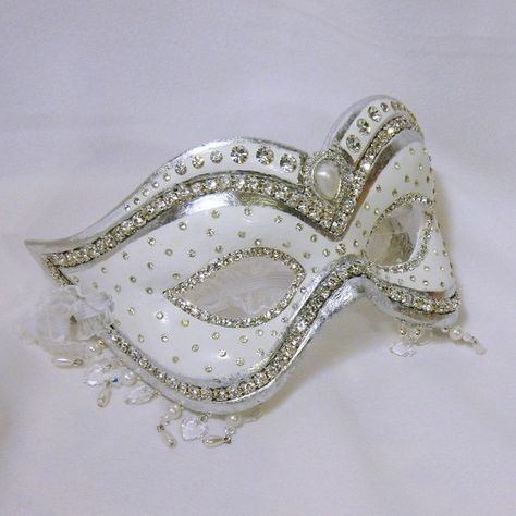 White Masquerade Mask, White Masquerade, Masquerade Ball Mask, Masquerade Wedding, Ball Mask, Venetian Masquerade, Venetian Masks, Venetian Mask, Mardi Gras Mask