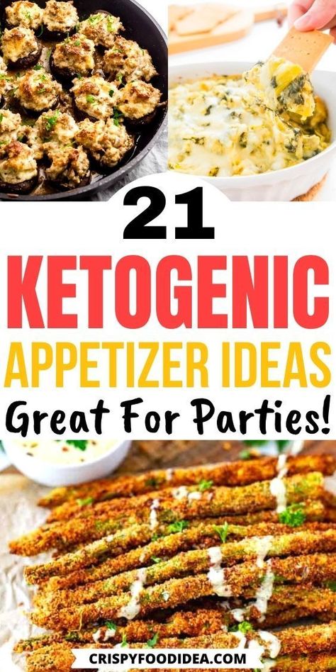 In this season holidays and parties or occasions all around here. Celebrating these holidays or party foods are the best way to make a crowd or get together. Here I share some delicious easy low carb keto appetizers to cheer up these days with your friends or families. #ketorecipes #ketodiet #appetizers #holidays #partyfoods #partyideas #treats #crispyfoodidea Keto Appetizer Recipes, Keto Finger Foods, Keto Appetizers, Keto Crockpot Recipes, Keto Pizza, Low Carb Appetizers, Best Keto Diet, Mini Pizza, Finger Food Appetizers