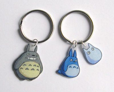 Couture, dessin, microbes: Shrink plastic Totoro                                                                                                                                                                                 More Diy Shrink Plastic Jewelry, Shrinky Dink Art, Plastic Fou, Diy Shrink Plastic, Shrinky Dink Crafts, Shrinky Dink Earrings, Shrink Plastic Jewelry, Shrink Paper, The Swap