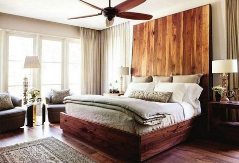 tall-wooden-headboard Modern Headboard, Tall Headboard, Decor Ikea, Headboard Wall, White Headboard, Wooden Headboard, Diy Headboard, Classic Bedroom, Floor To Ceiling