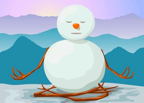 Here are some yoga tips/poses to fight the winter stereotypes and enjoy the season to its fullest Yoga New Year, Yoga Illustrations, Top Yoga Poses, Yoga Christmas, Yoga Drawing, Xmas Window, Hot Yoga Poses, Eagle Pose, Yoga Kids