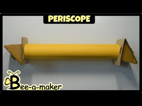 Periscope: Age level: 8-18 years  Group of students: 3 or 4 per group  Time: 60 minutes  Objective: Learn about periscope and optical devices using Engineering design process.  Science background:  Periscope are used to see objects which are not at the same level a… Periscope Design, Periscope Diy, Project Science, Working Model, Engineering Design Process, Science Background, Diy School, Level 8, Stem Activity