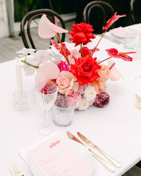 Neiyo Melbourne Wedding & Event Photographer | Can never get enough of these pops of red & pink ❤️ at Niina & Mark’s Marquee Wedding. | Instagram Pink And Red Flowers, Wedding Instagram, Events Photography, Melbourne Wedding, Marquee Wedding, Event Photographer, Centre Pieces, Pink And Red, Event Photography