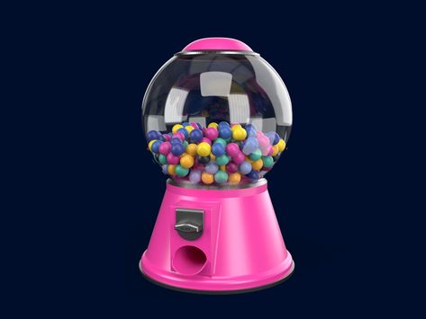 Menu Card Design, Machine 3d, Gumball Machine, Red Door, Candy Shop, Machine Design, Hi Guys, Candy Machine, Cotton Candy Machine