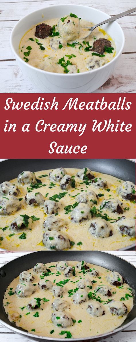 Creamy White Sauce, White Sauce Recipes, Meatball Sauce, Losing 40 Pounds, Pork Meatballs, Low Carb Sauces, Swedish Meatballs, Ground Beef Recipes For Dinner, Low Carb Diet Recipes