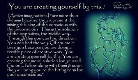 Active imagination and self creation. Infp Empath, Carl Jung Archetypes, Analytical Psychology, Anima Animus, Jung Quotes, Humanistic Psychology, Gestalt Therapy, Carl Jung Quotes, Jungian Psychology