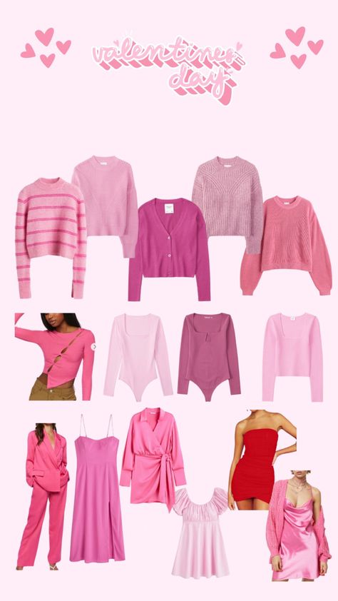 Valentine’s Day Outfit Ideas Pink, Valentines Day Clothing, Valentines Day Outfits Work, Valentines Day Outfits 2024, Valentine’s Day Brunch Outfit, Galentines Party Outfits Casual, Valentines School Outfit, Valentine’s Day Outfit Ideas For School, Work Valentines Outfit