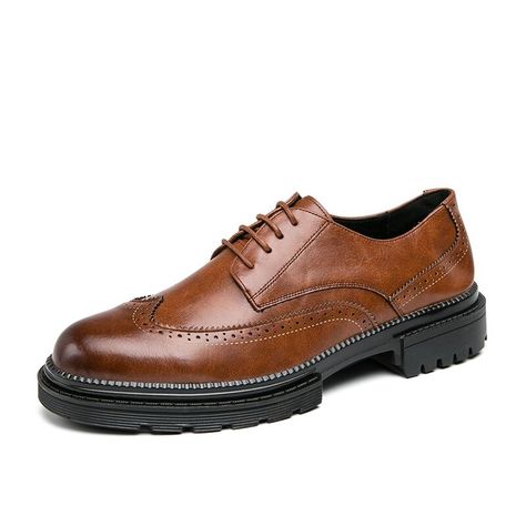 Comfortable Leather Shoes, Date Shoes, Rock Style Clothing, Black Pants Men, Casual Footwear, Oxford Shoes Men, Business Shoes, Brogue Shoes, Leather Dress Shoes