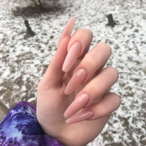 Ballerina Nails Long, Long Ballerina Nails, Long Oval Nails, Social Service, Long Almond, Simple Acrylic Nails, Soft Nails, Ballerina Nails, Oval Nails